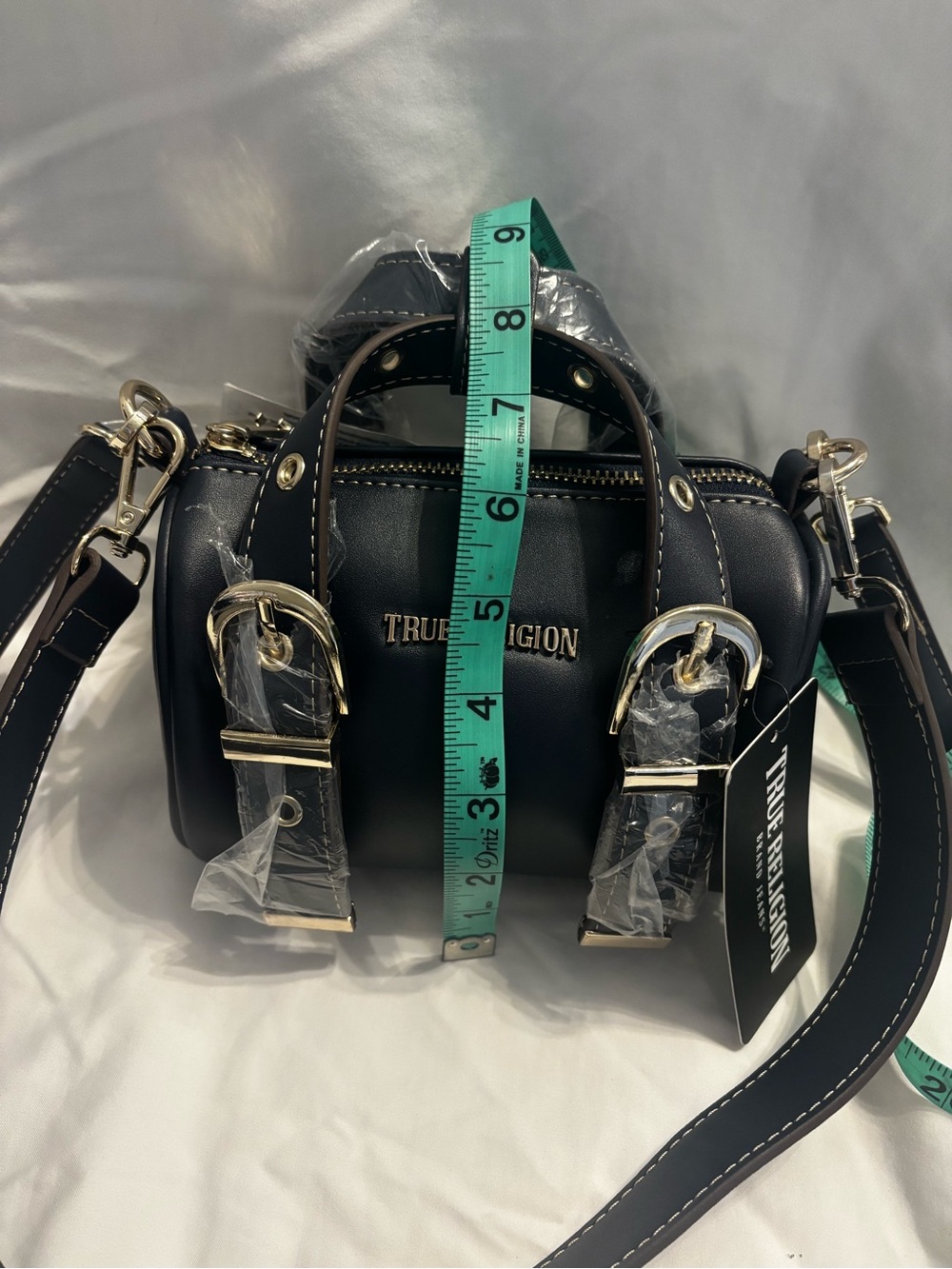 True Religion Navy Blue Barrel Mini Bag - Picture 8 of 8